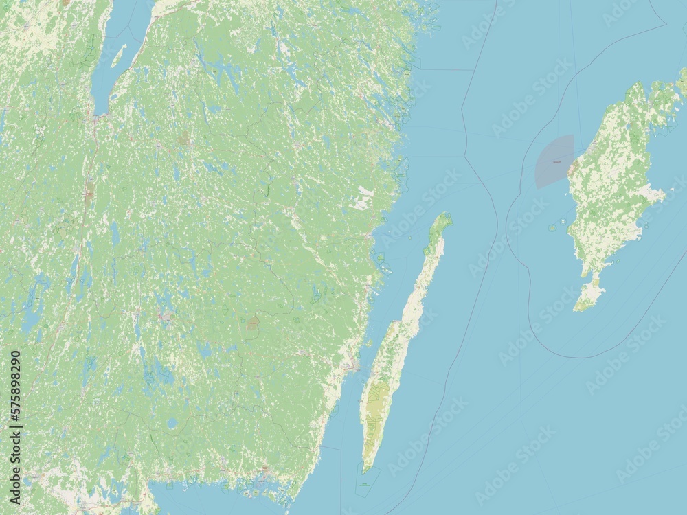 Kalmar, Sweden. OSM. No legend