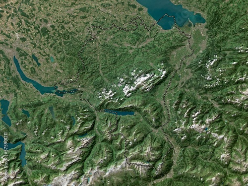 Sankt Gallen, Switzerland. Low-res satellite. No legend photo