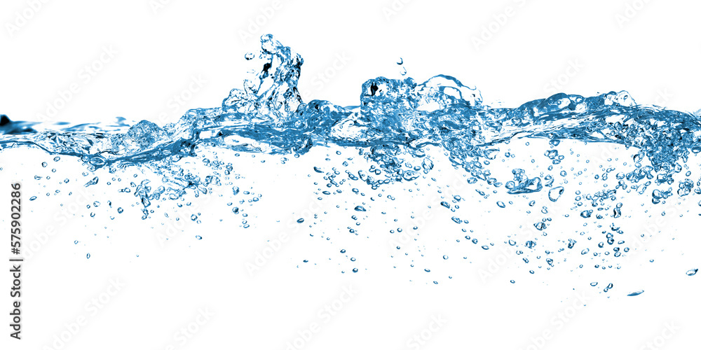 Blue water and air bubbles in the pool over png background Blue water and air bubbles in the pool over png background