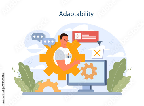 Adaptability. Human resources manager soft skills. HR agent competencies