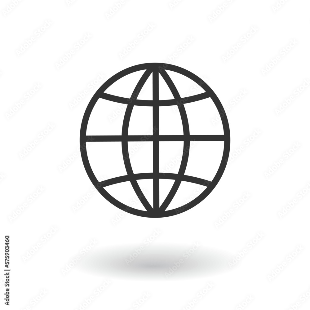 Earth icon. World global element vector ilustration. Earth icon. World global element vector ilustration.
