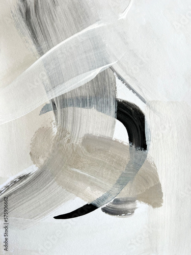 Abstract Art Painting. Modern art landscape. Contemporary art. 