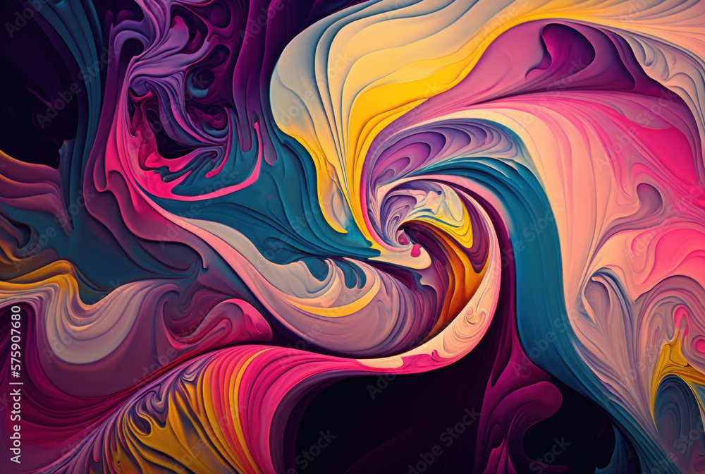 Marble swirl colorful background handmade abstract flowing texture experimental art. Generative ai. Marble swirl colorful background handmade abstract flowing texture experimental art. Generative ai.