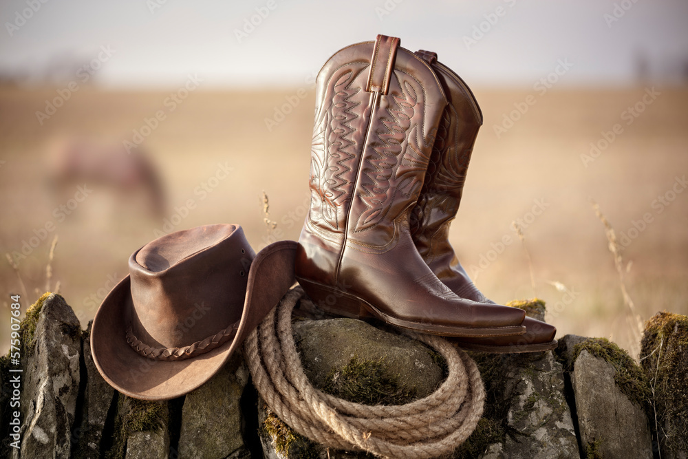 Cowboy sales hat boots