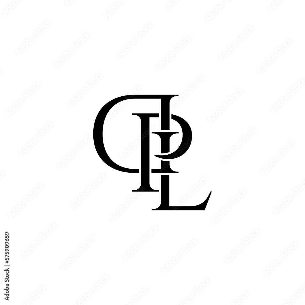 dpl initial letter monogram logo design dpl initial letter monogram logo design