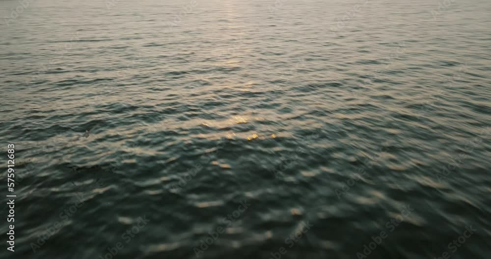 Following A Seabird Flying Over The Ocean In Costa Rica - drone shot Following A Seabird Flying Over The Ocean In Costa Rica - drone shot