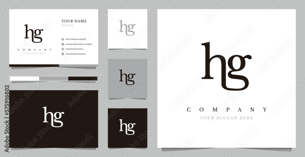 Initial HG Logo Design Vector Initial HG Logo Design Vector