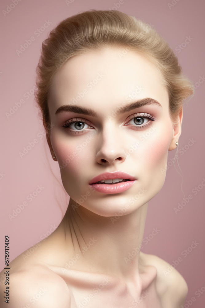 Portrait of a young & beautiful woman AI generated art Portrait of a young & beautiful woman AI generated art