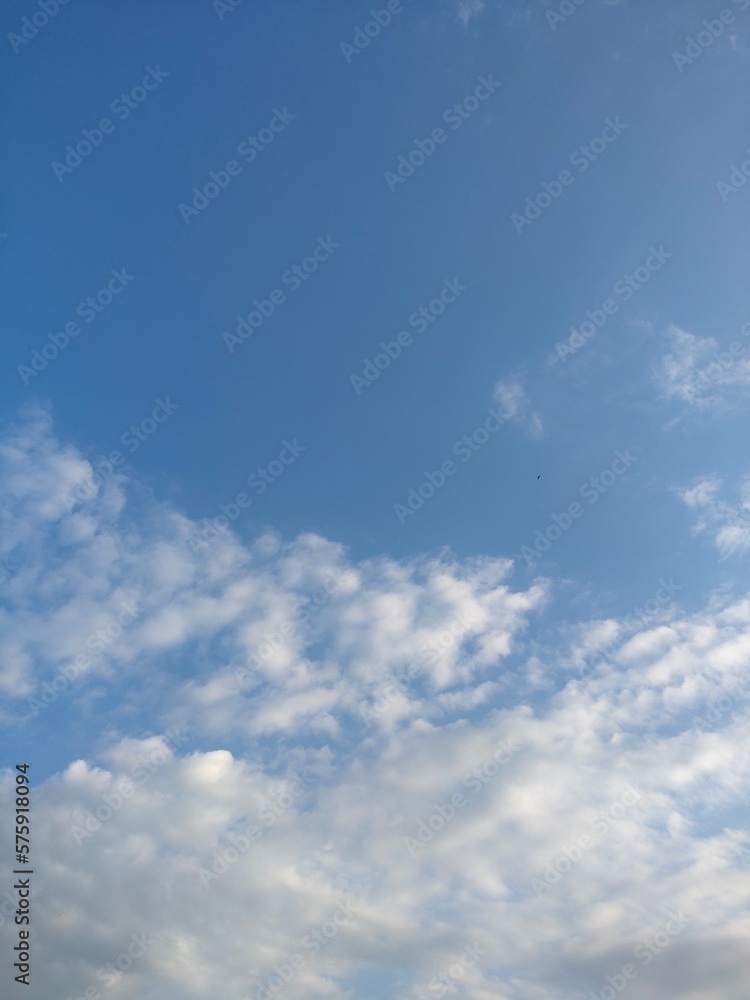 blue sky with clouds