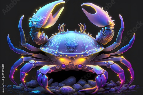 sci-fi crab created using AI Generative Technology