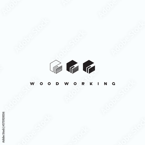 
illustration consisting of a picture of a piece of wood and the inscription "woodworking" in the form of a symbol or logo