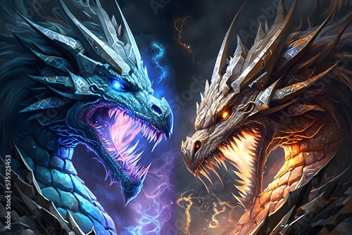 dragon created using AI Generative Technology