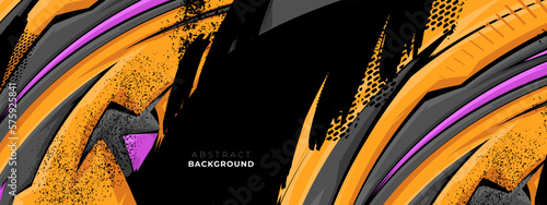 Abstract texture racing background. Sport car decal abstract multicolor geometric style