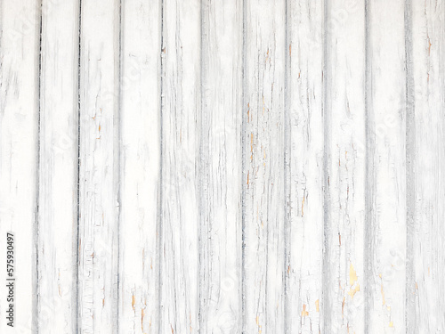 Background white old wooden planks board texture.