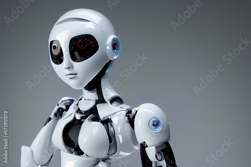 Photo of robots - cool - female - generative ai