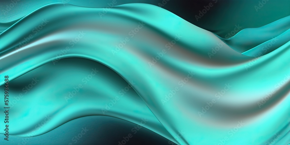 Obraz premium Abstract 3d Wavy Silk Like Render Wallpaper Backdrop, Generative AI