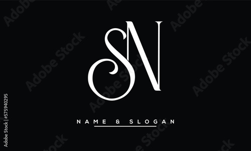 SN,  NS,  S,  N  Abstract  Letters Logo  Monogram photo