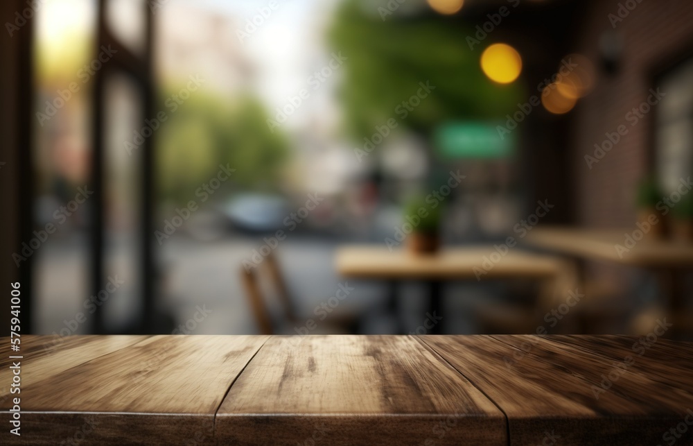 table and chairs on the street