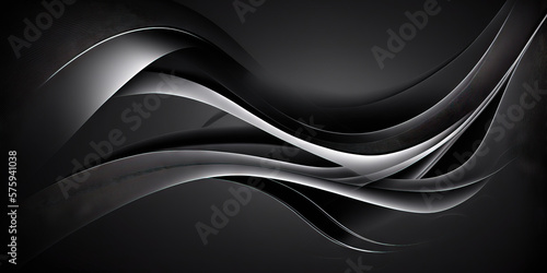abstract luxurious black background. Generative AI