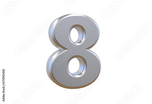 3d numbers number 0