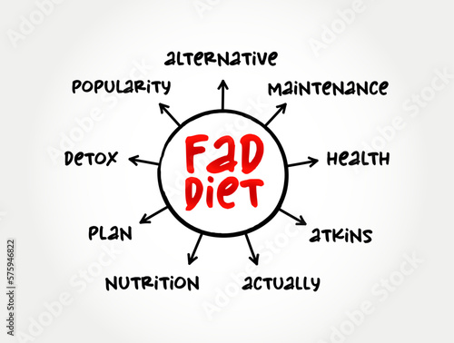 Fotografie Fad diet - without being a standard dietary recommendation, and often making unr