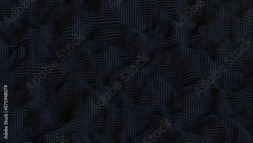 3D Futuristic cubes dark Wa...