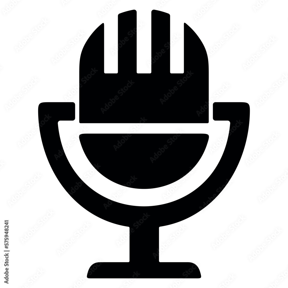 Microphone icon in flat style. Karaoke mic symbol. Music studio, singing song concept. Microphone icon in flat style. Karaoke mic symbol. Music studio, singing song concept.