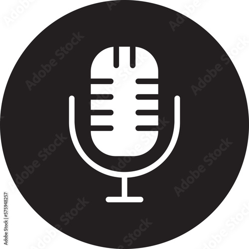 microphone glyph icon