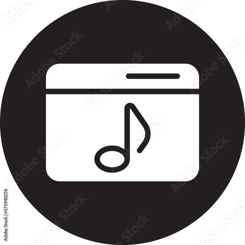 music glyph icon