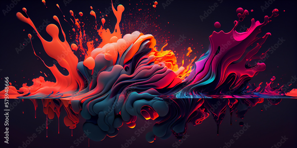3D abstract art background design 3D abstract art background design