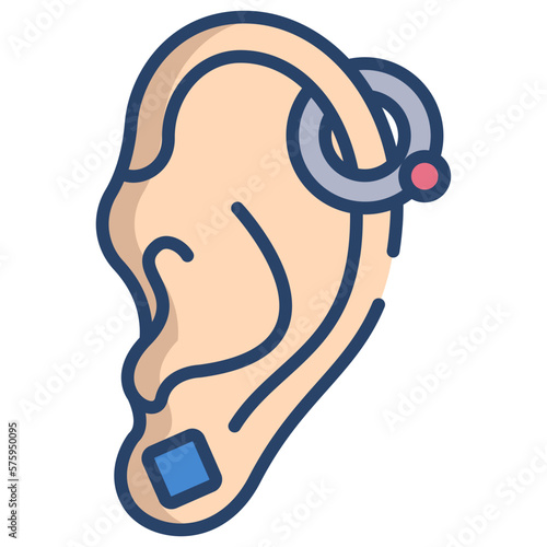 Ear piercing icon