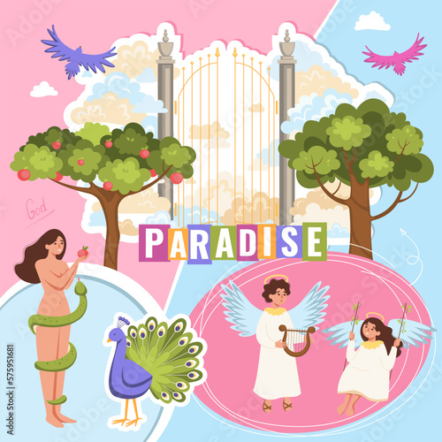 Bible Paradise Tales Collage