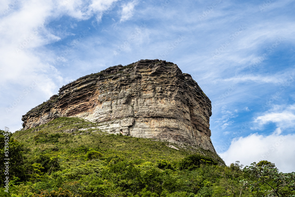 View from the top of the hill of the father inacio, morro do pai inacio, Chapada Diamantina, Bahia, Brazil