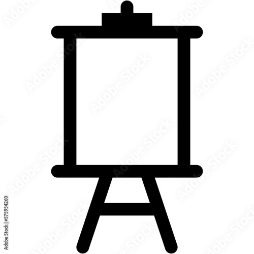 Standing Chalkoard LIne Icon