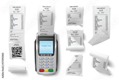 PoS Terminal Receipts Set