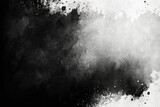 Abstract black watercolor paint background. Generative AI