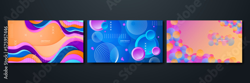 Modern Vector Illustration with Colorful Geometric Shapes