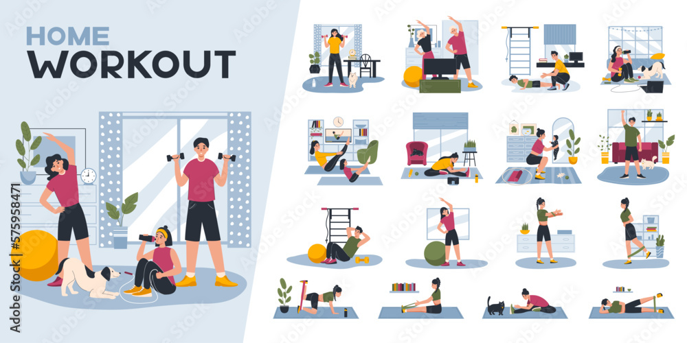 Home Workout Compositions Set