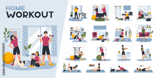 Home Workout Compositions Set