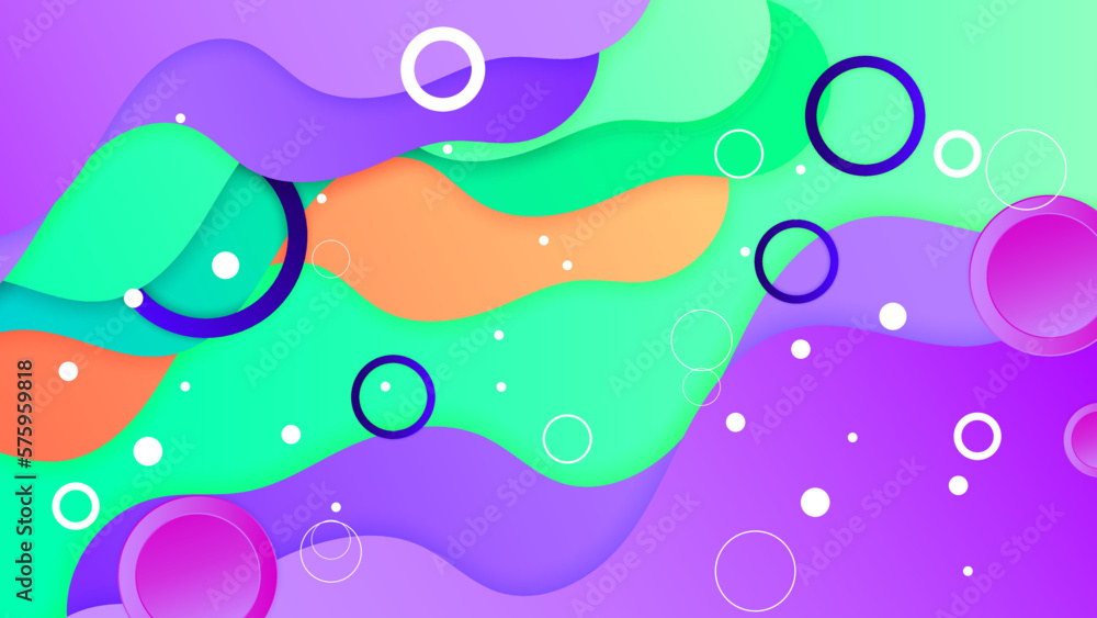 Multicolor Geometric Shapes on Soft Gradient Background Multicolor Geometric Shapes on Soft Gradient Background