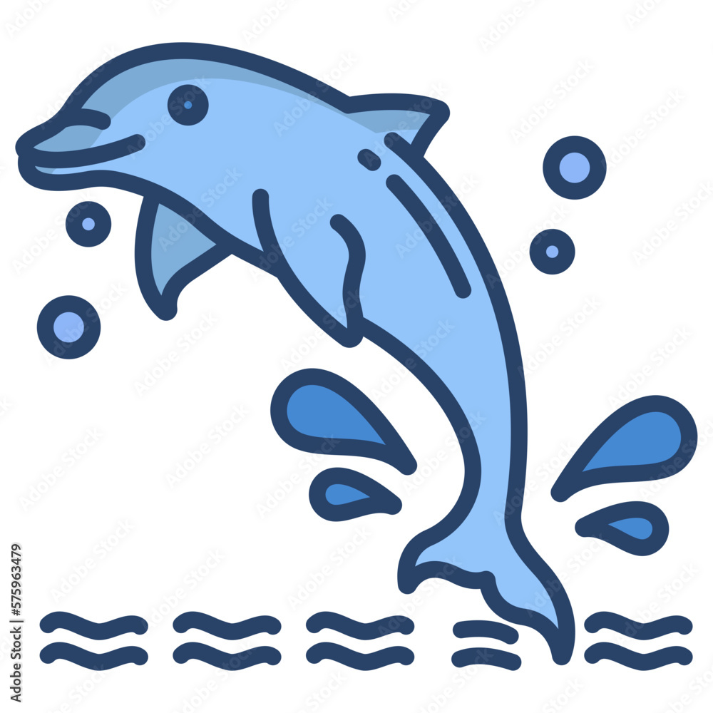 Obraz premium Dolphin icon