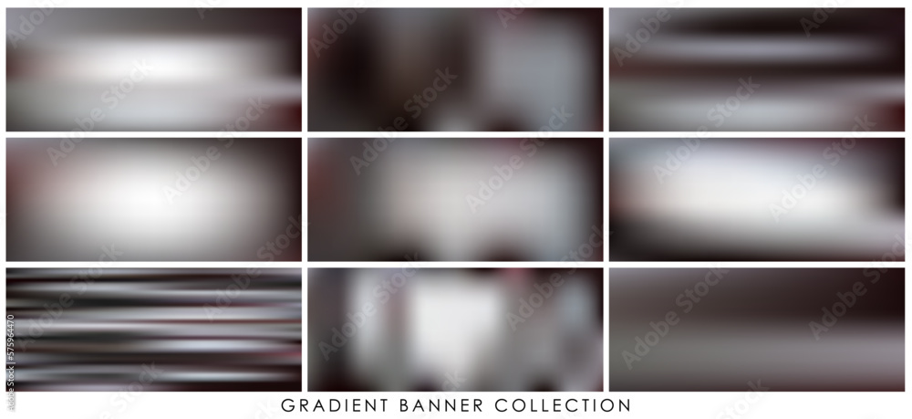 Abstract beige color blurred background set. Banner size template for graphic design.Suitable for cover, wallpaper, branding, business card, social media,mobile apps, landing pages and other projects