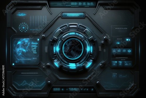 Computer animated technology background