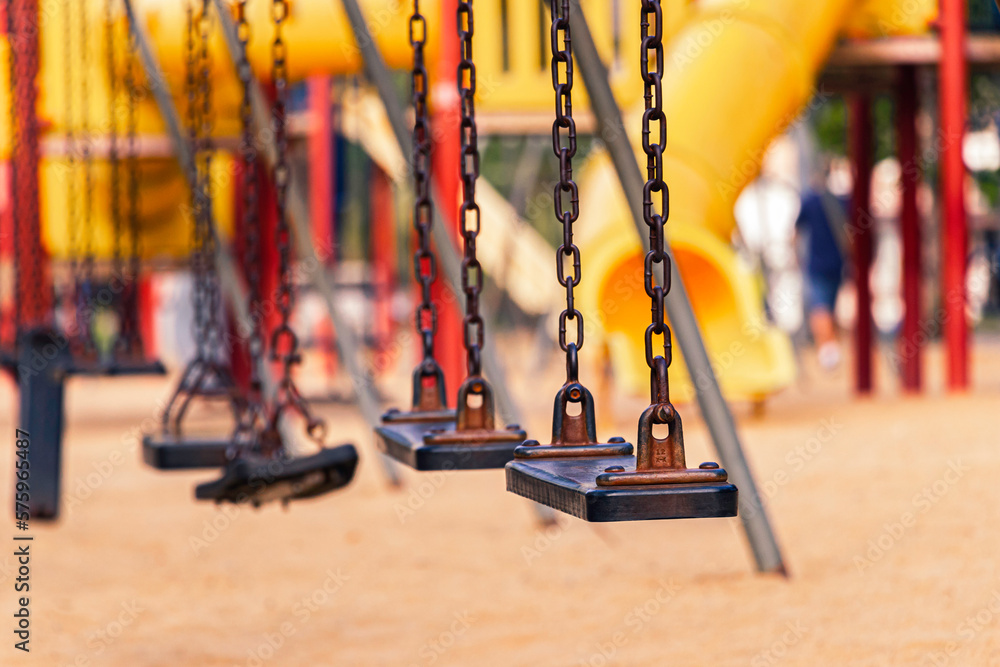 Swings are a classic piece of playground equipment found in many parks Swings are a classic piece of playground equipment found in many parks