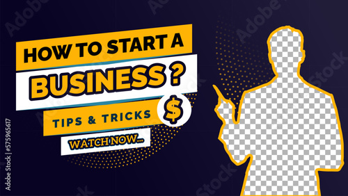 Business youtube thumbnail & video thumbnail template