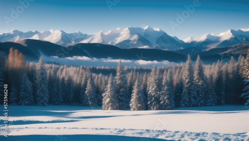 winter landscape in the mountains © Mikhail