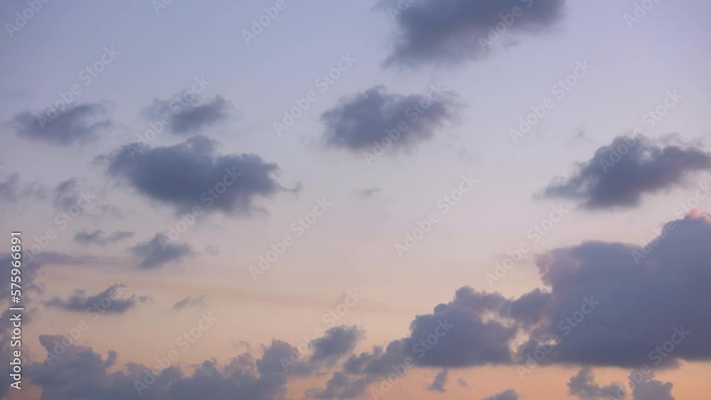 Video of a Summer Sunset Sky Background. Timelapse. Video of a Summer Sunset Sky Background. Timelapse.
