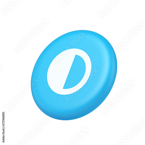Free Download Brightness contrast button display control connection web app 3d isometric realistic icon - GFXLoad