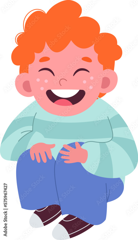 Laughing boy flat icon Smiling Cute emotions Laughing boy flat icon Smiling Cute emotions