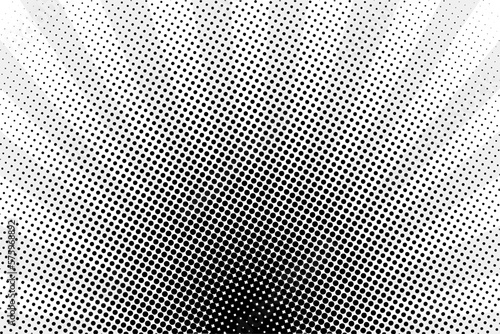 Halftone background. Sun rays background. Background with dots. Pop Art. Cartoon funny retro pattern. Vector illustration